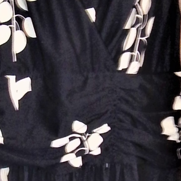 2X Beautiful Black w/Pink & Cream Floral Maxi - Picture 3 of 8